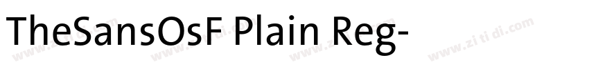 TheSansOsF Plain Reg字体转换
